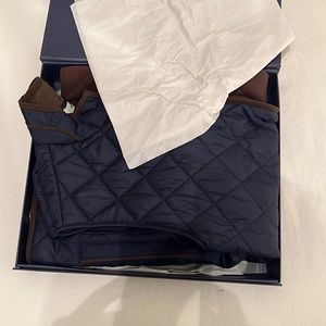 Navy Peter Millar Essex Quilted Travel Vest